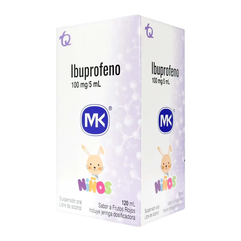 IBUPROFENO 100MG/5 ML SUSP 120ML MK - Imagen 1