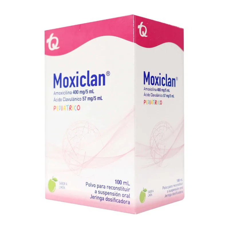 MOXICLAN PEDIAT.400 MG/5ML FCO 100ML MK - Imagen 1