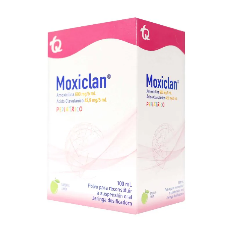MOXICLAN PEDIAT.600 MG/5ML FCO 100ML MK - Imagen 1