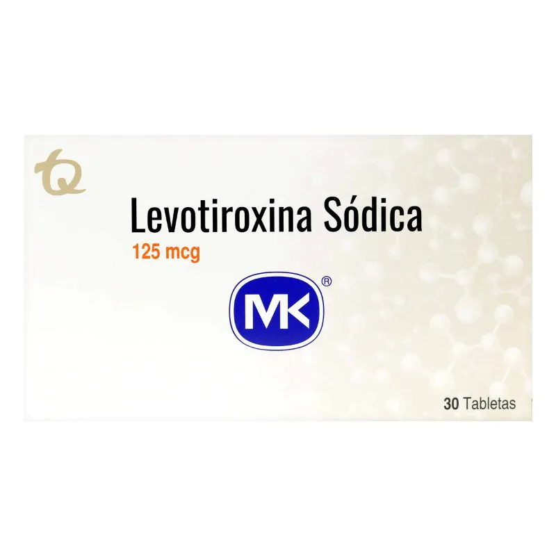 LEVOTIROXINA SODICA 125 MCG X 30 TABLETAS MK - Imagen 1
