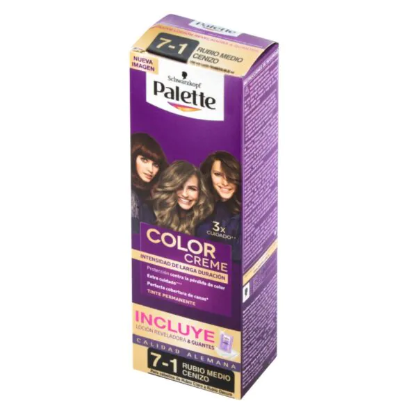 PALETTE CREM TUBO 7-1 RUBO MEDIO CENIZO - Imagen 1