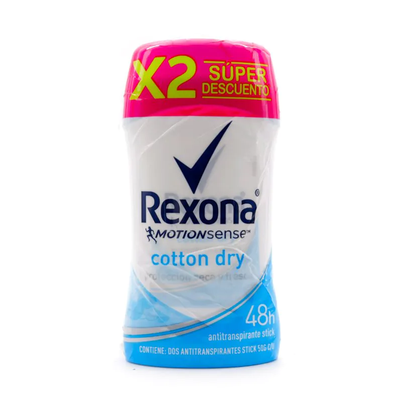 2 DTE.REXONA BARRA COTTON 50 GR SUP.OFE - Imagen 1