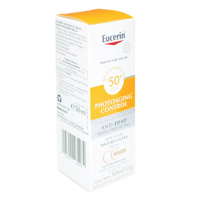 200020897 EUCERIN SOLAR SUN CREME FPS 50 50 GR - Imagen 1