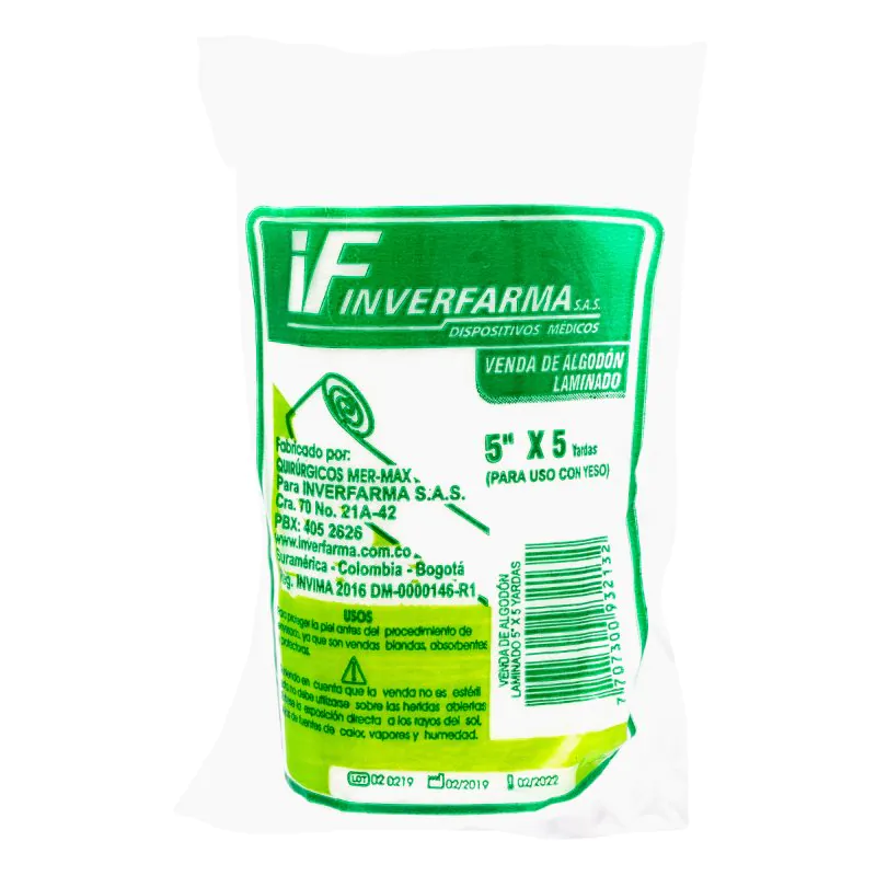 VENDA ALGODON LAMINADO 5X5 INVERFARMA - Imagen 1