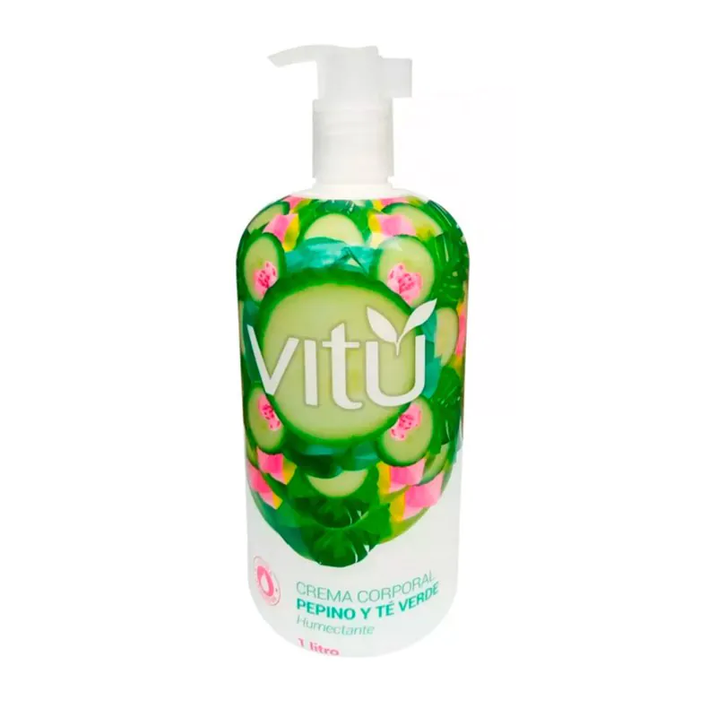 CREMA VITU NAT.TOUCH PEP.Y TE VERDE 1 LT - Imagen 1