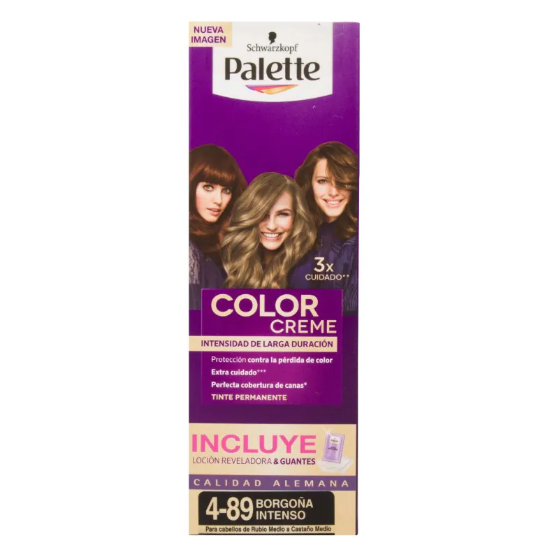 200028718 PALETTE CREM TUBO 4-89 BORGONA INTENSO - Imagen 1