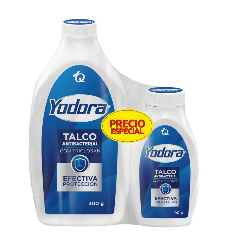 TALCO YODORA 300 GR+90 GR - Imagen 1
