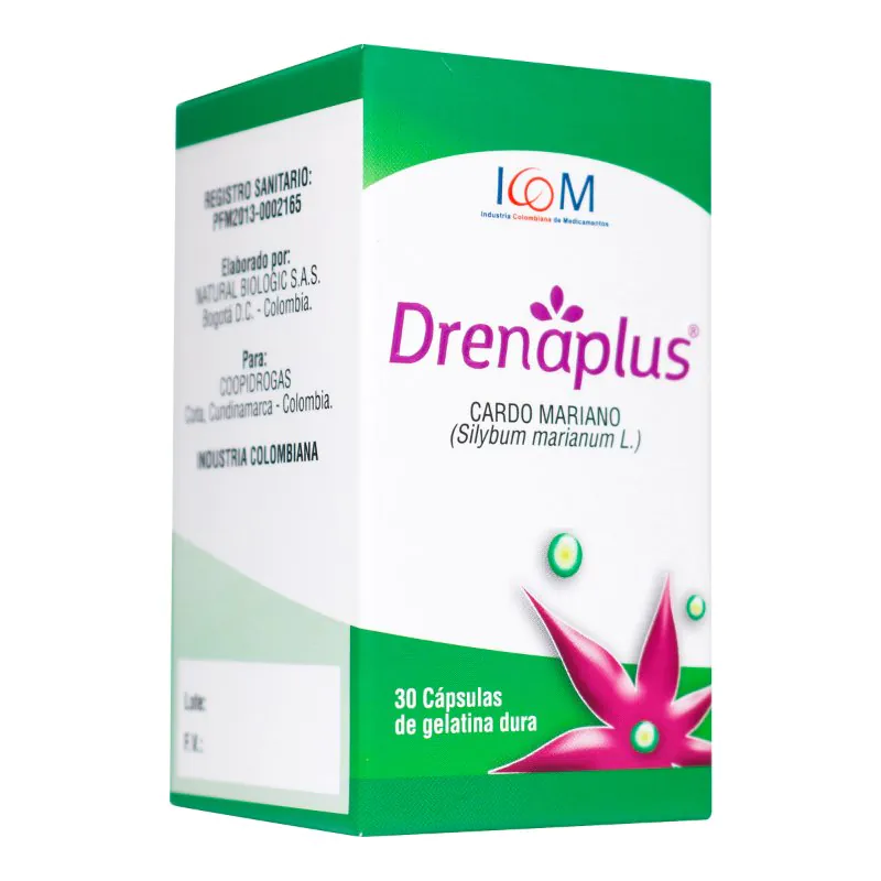 200033920 DRENAPLUS 300 MG 30 CAP ICOM - Imagen 1