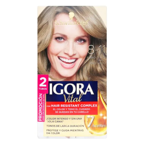 IGORA KIT VITAL TUBO 8-11 RUB.CLA.CEN.PROF - Imagen 1