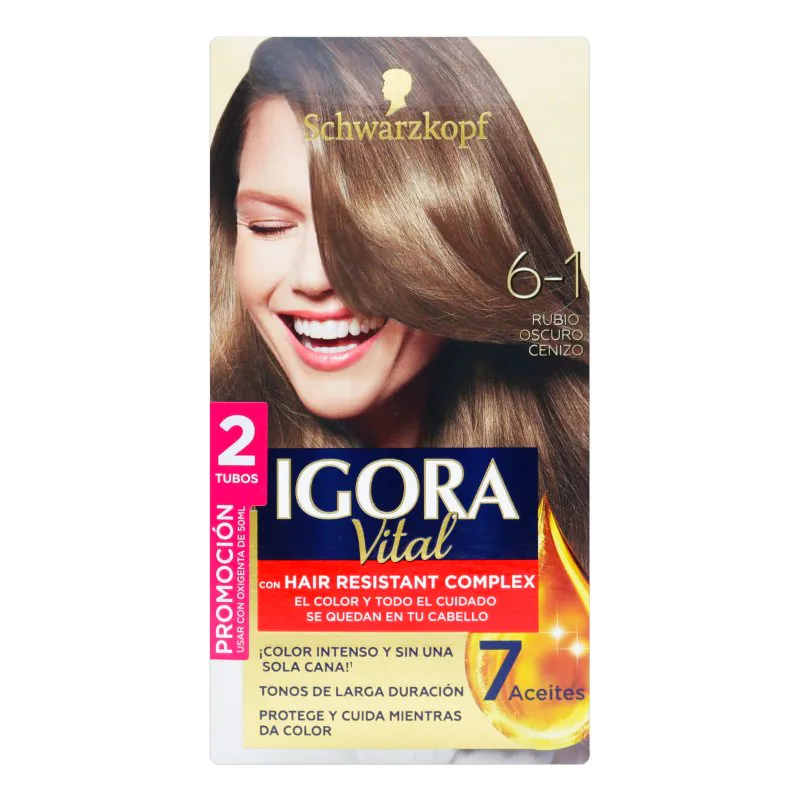 200035100 IGORA VITAL D.TUBO 6-1 RUB.OSCURO CENIZO - Imagen 1