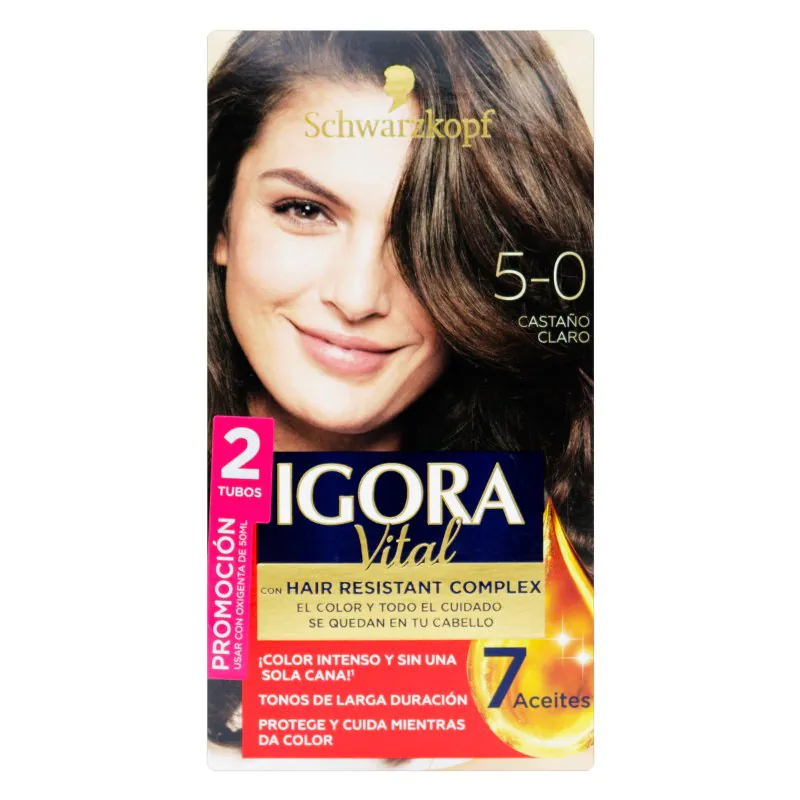 200035107 IGORA KIT VITAL TUBO 5-0 CASTANO CLARO - Imagen 1