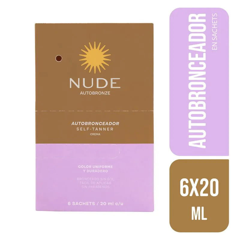 200035386 AUTOBRON.NUDE SELF TANNER CR 20 ML - Imagen 1