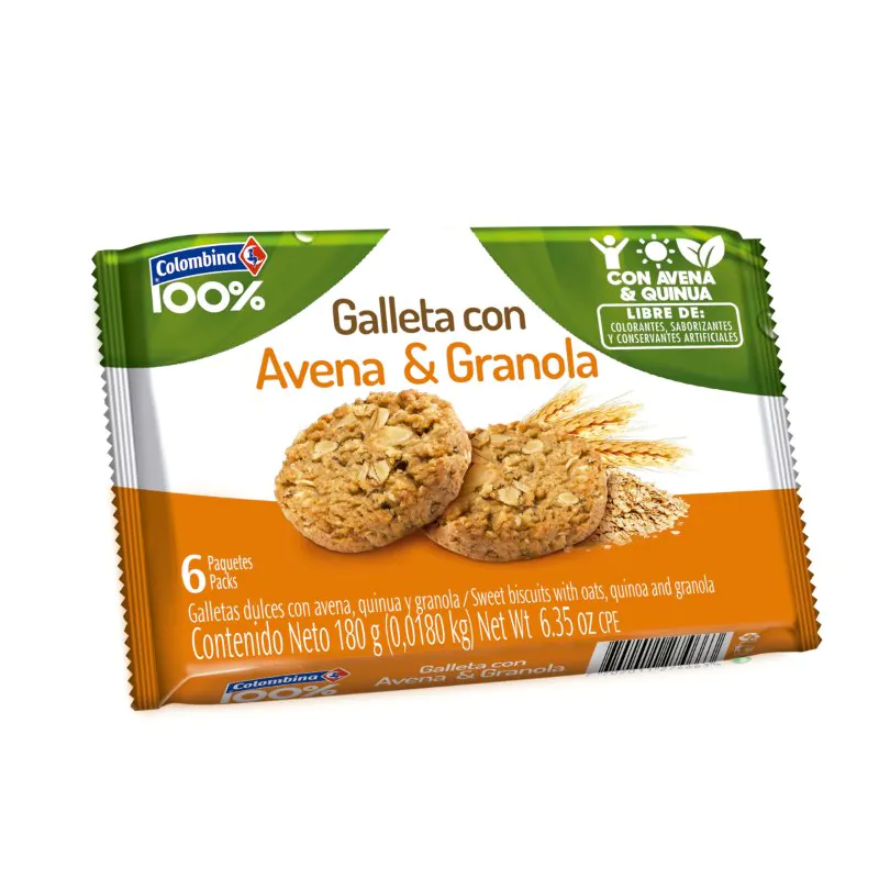 GALLETAS CON AVENA Y GRANOLA - Imagen 1