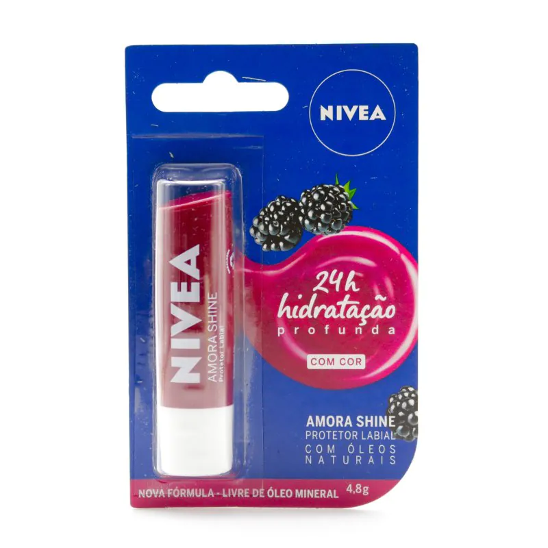 PROT.LABIAL NIVEA BLACKBERRY SHINE MORA - Imagen 1