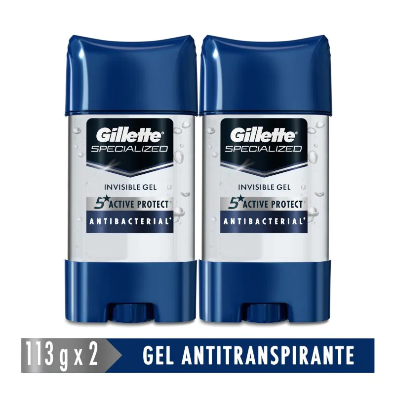 2 DTE GILLETTE CLEARGEL PROT.ANT.113PACK - Imagen 1