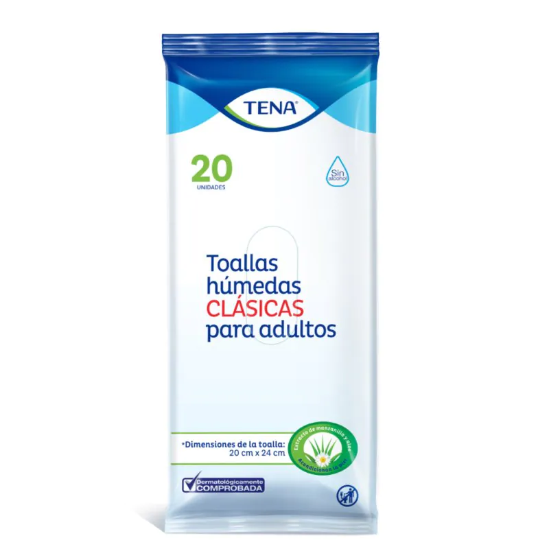 TOALLAS HUMEDAS TENA CLASICAS 20 UND - Imagen 1