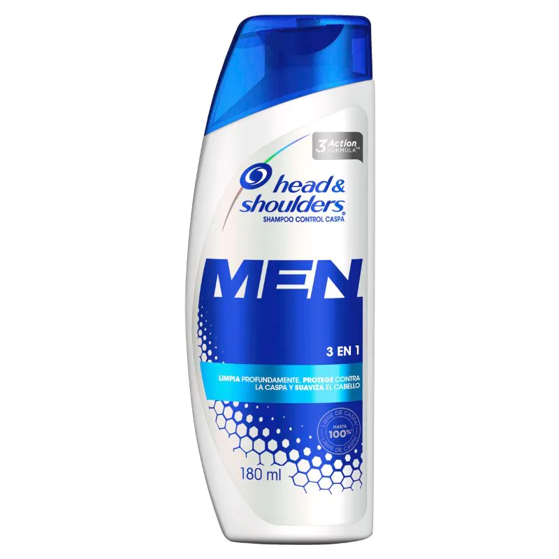 CHA.HEAD-SHOULDERS MEN 3 EN 1 180 ML - Imagen 1
