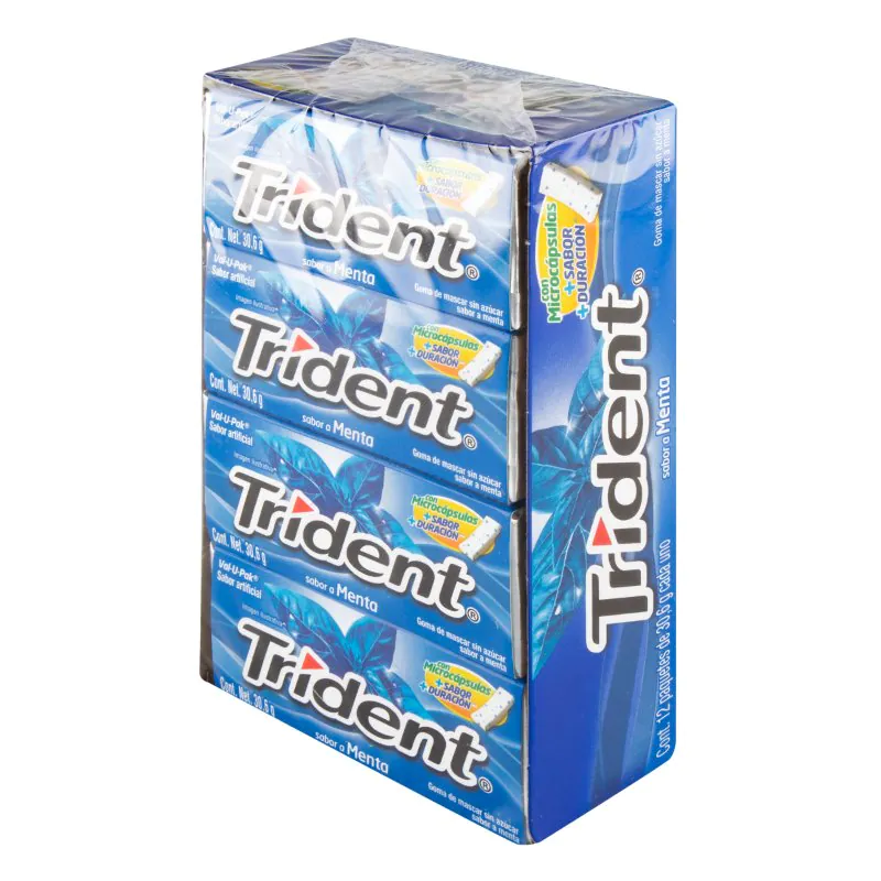 200038356 CHICLE TRIDENT EVUP MENTA 12 UND - Imagen 1