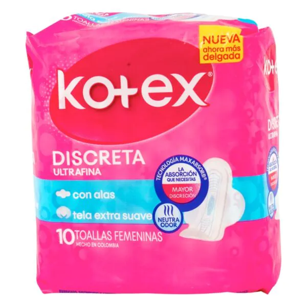 TOA.KOTEX DISCRETA TELA 10 UND - Imagen 1