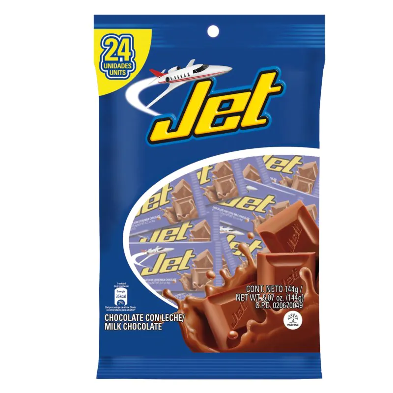 CHOCOLATINA JET LECHE - Imagen 1