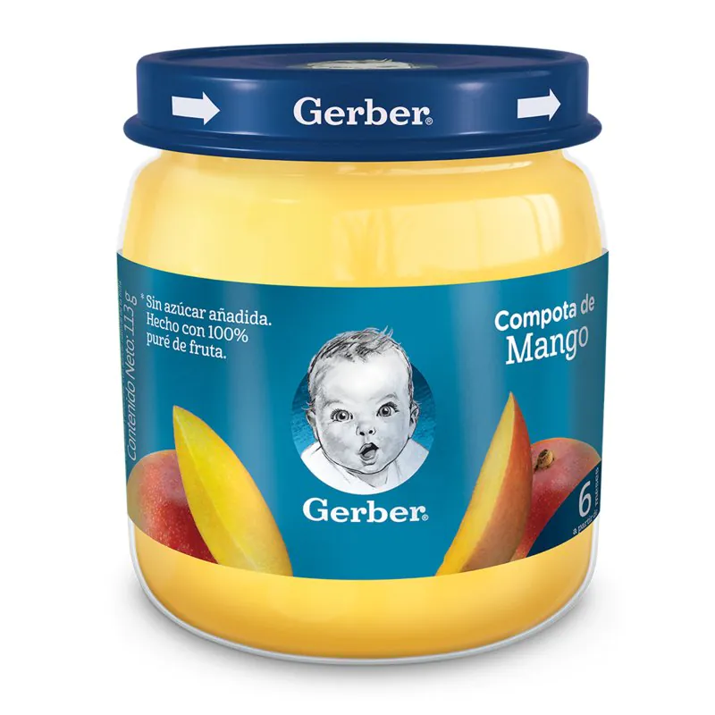COMPOTA GERBER MANGO 113 GR. - Imagen 1