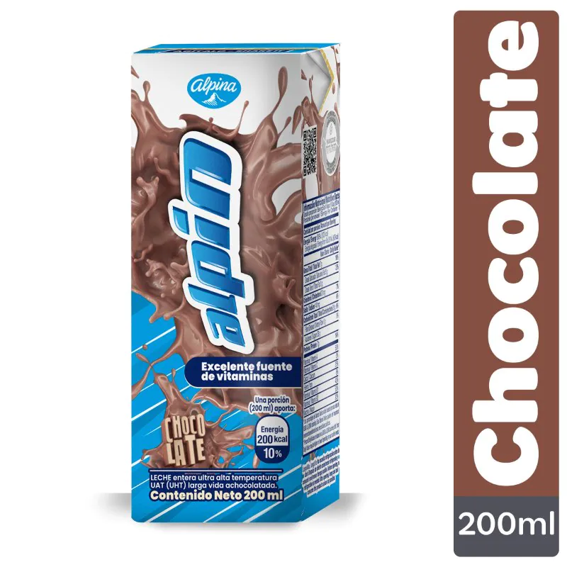 200040861 LECHE ALPIN CHOCOLATE 200 ML - Imagen 1