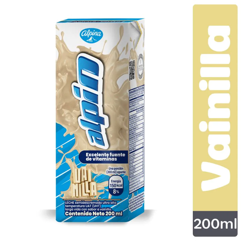 LECHE ALPIN VAINILLA 200 ML - Imagen 1