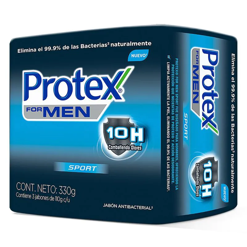 3 JABONES PROTEX MEN SPORT 110 GR - Imagen 1