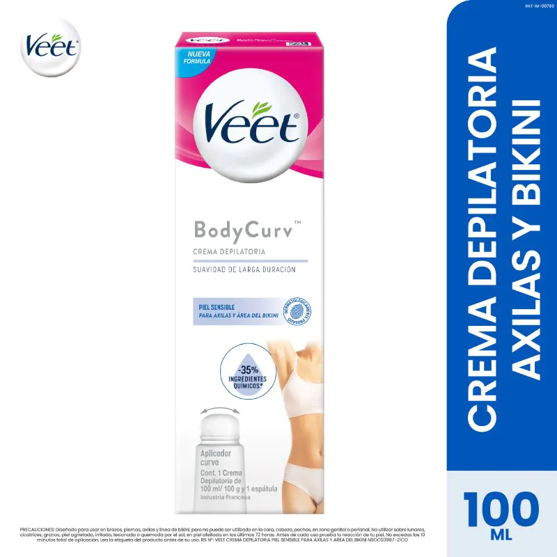 VEET CREMA DEPILAT.AXILAS Y BIKINI 100ML - Imagen 1
