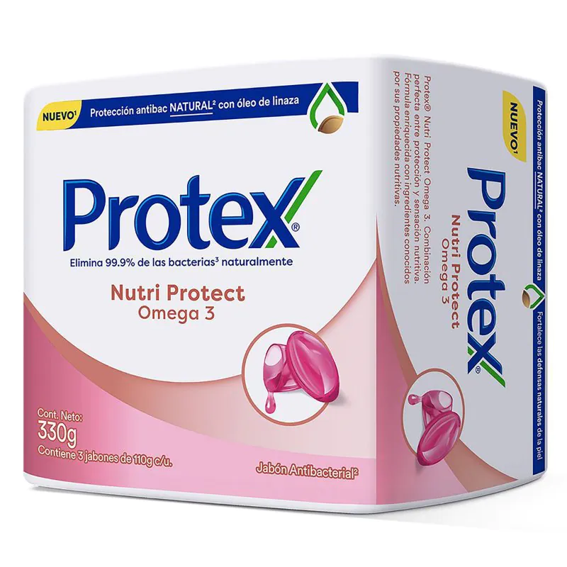 3 JAB.PROTEX ANTIBAC.OMEGA 3 110 GR - Imagen 1