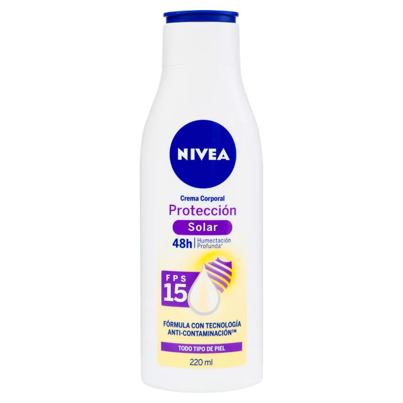 NIVEA CREMA CON PROTECTOR SOLAR FPS15 220ML - Imagen 1