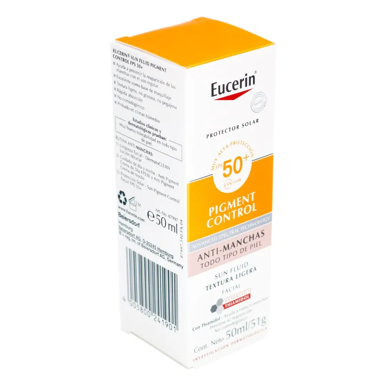 200043133 EUCERIN SUN PIGMENT CONT.FPS50+50ML - Imagen 1