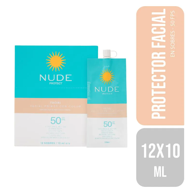 200043141 PROT.NUDE FACIAL P.CO.FPS50 12 SBS 10 ML - Imagen 1