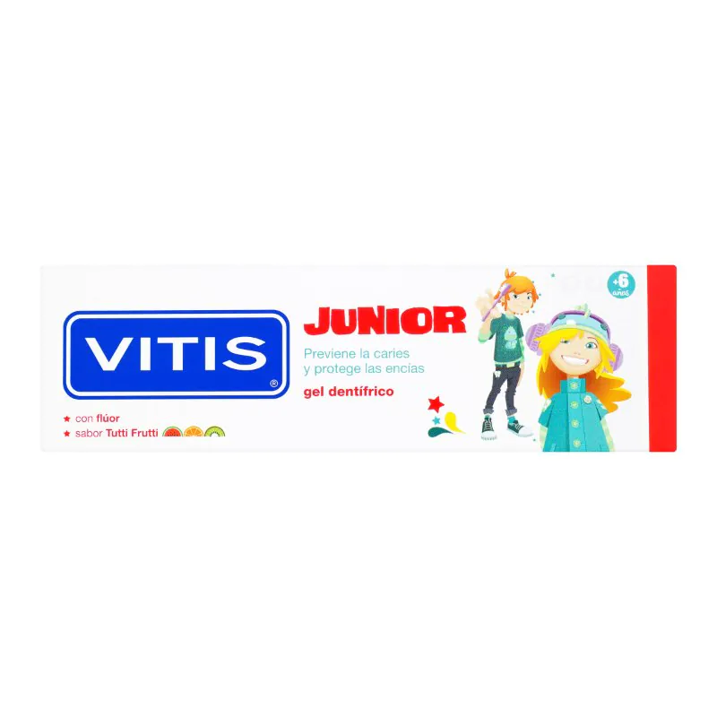 CREMA DENTAL VITIS JUNIOR GEL 75 ML - Imagen 1