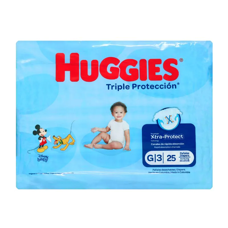 200043691 HUGGIES TRI.PROTECCION ET.G 25 UNDS - Imagen 1