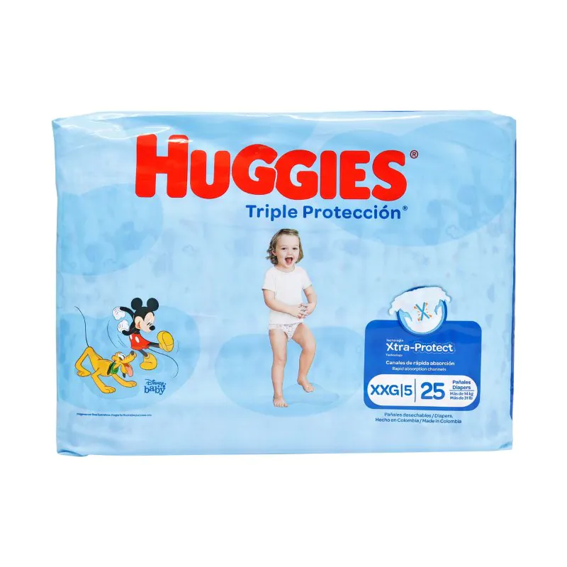 PAN.HUGGIES TRI.PROTECCION ET.XXG 25 UND - Imagen 1