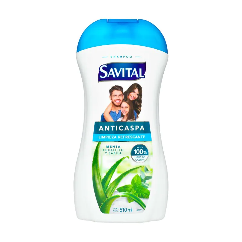 CHA.SAVITAL ANTICASPA MENTA EUCAL.510 ML - Imagen 1