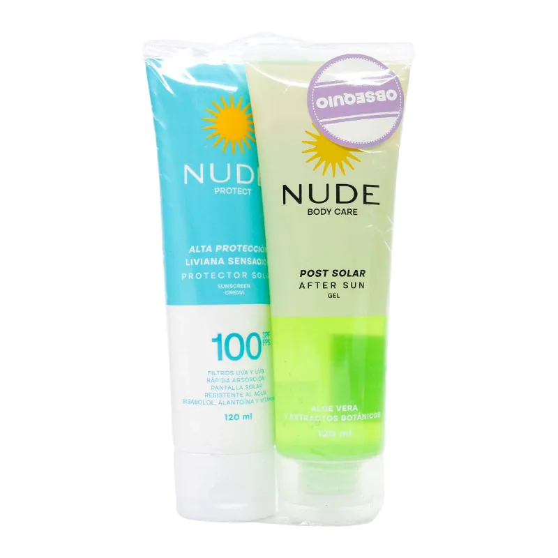 PROT.NUDE SPF100 120ML+GEL POST S.120ML - Imagen 1