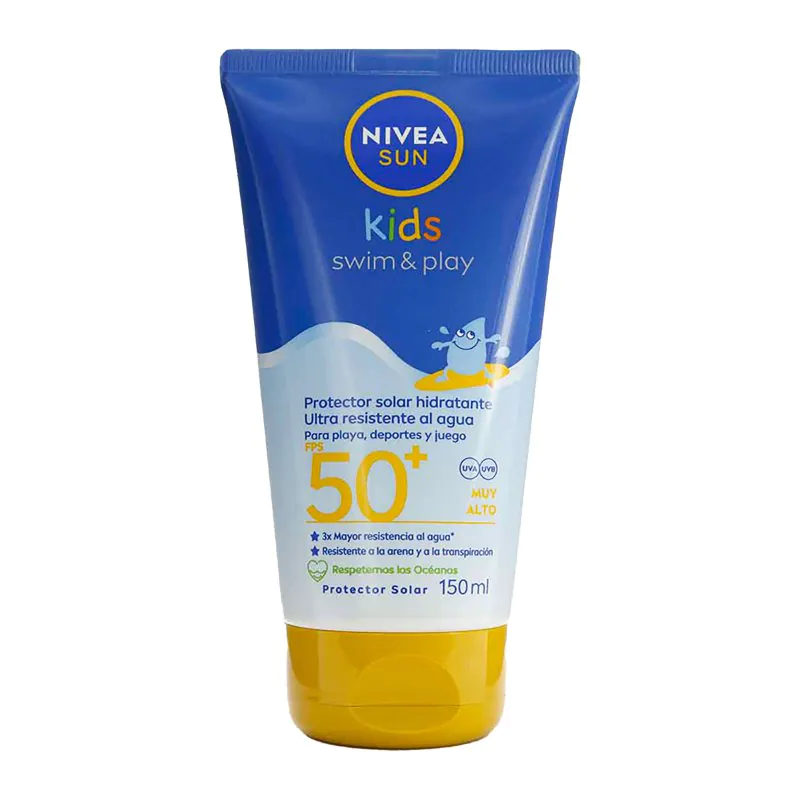 BLOQ NIVEA KIDS SWIM PLAY SPF50+ 150ML - Imagen 1