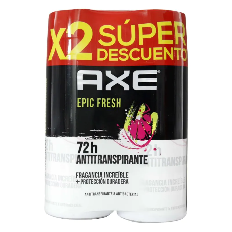 2 DTE AXE SPRAY EPIC FRESH ANTITRA.152ML - Imagen 1