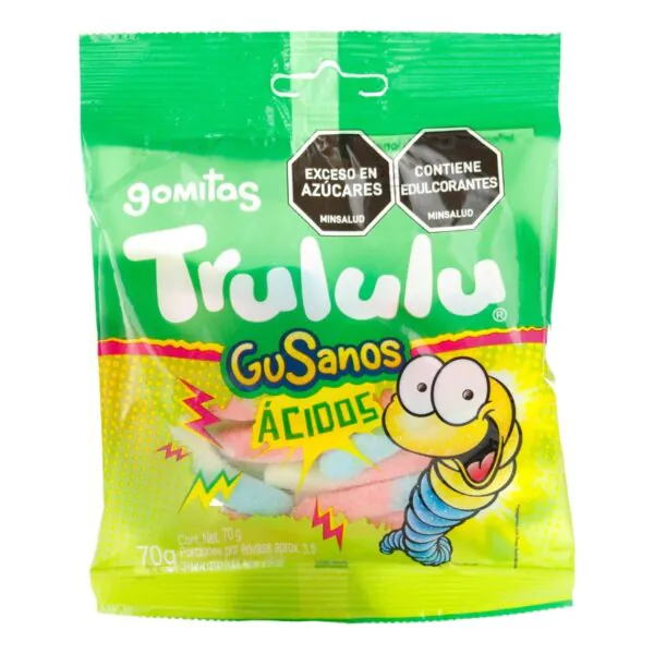 GOMAS TRULULU GUSANOS ACI. BOLSA 70 GR - Imagen 1