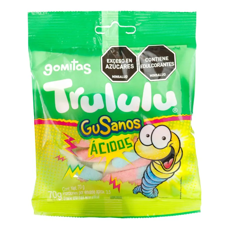 200045266 GOMAS TRULULU GUSANOS ACI. BOLSA 70 GR - Imagen 1