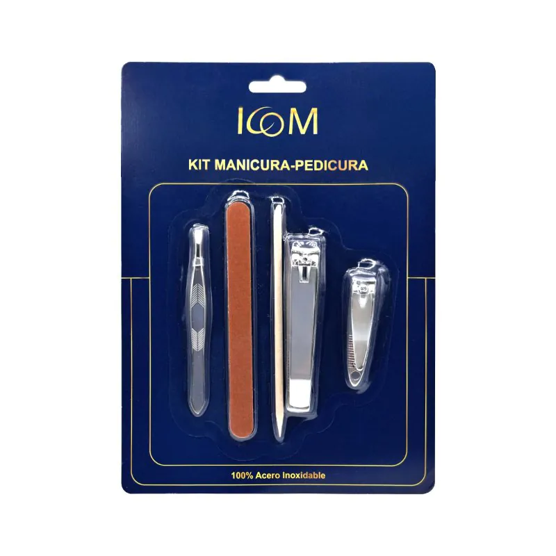 200045671 KIT MANICURA PEDICURA 5UND GOLD ICOM - Imagen 1