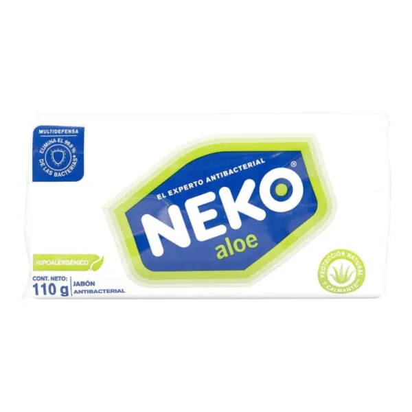 JABON ANTIBACTERIAL NEKO ALOE 110GRS - Imagen 1