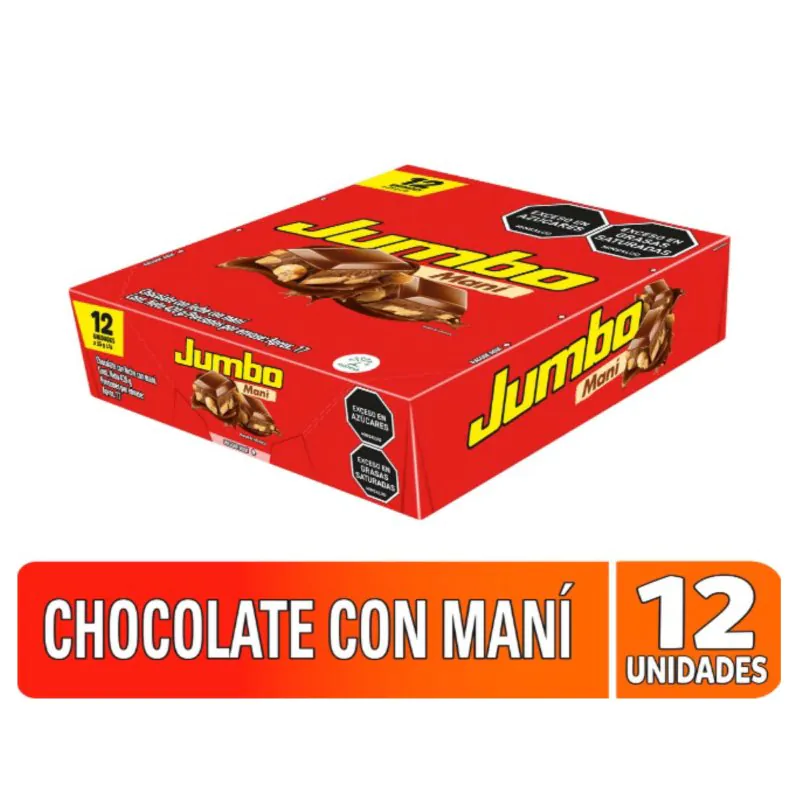 CHOCOLATINA JUMBO MANI 35 GR - Imagen 1