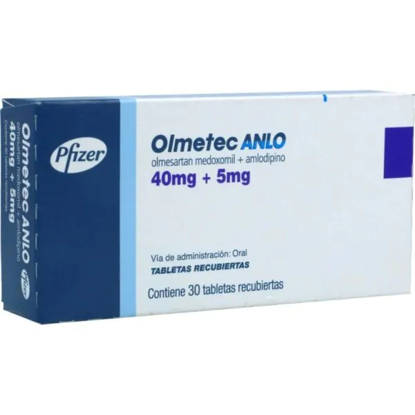 OLMETEC ANLO 40/5 MG 30 TBS - Imagen 1