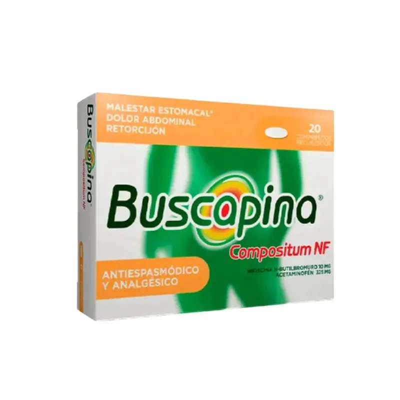 100024941 BUSCAPINA NF COMPOSITUM 325/10 MG 10 TBS - Imagen 1