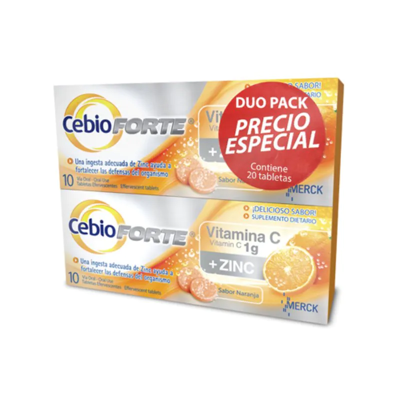 100028403 2 CEBION NAR FOR+ZINC EF 10 TBS PACK AHO - Imagen 1