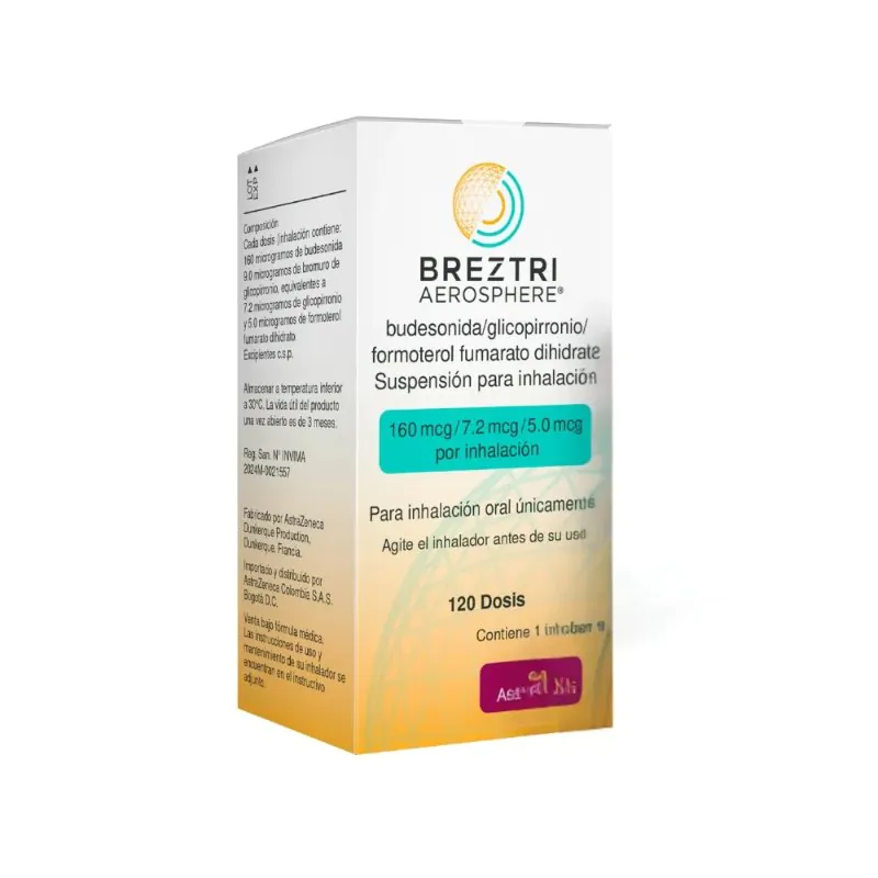 100028615 BREZTRI AEROSPHERE 160MCG INHA.120 DOSIS - Imagen 1
