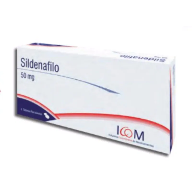 100028652 SILDENAFIL RSIONE 50 MG 2 TBS ICOM - Imagen 1